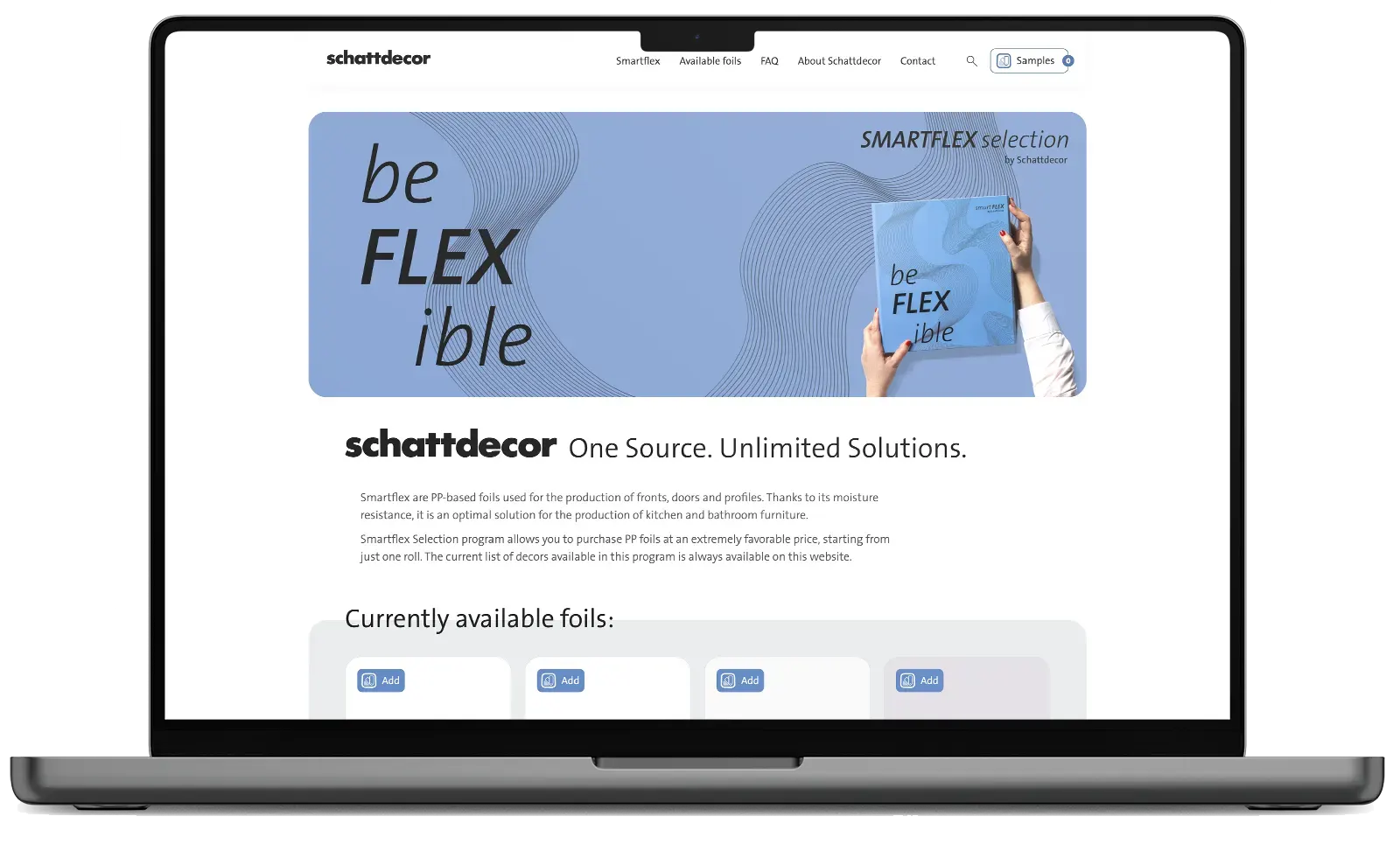 Smartflex website mockup